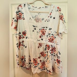 Floral A line top
